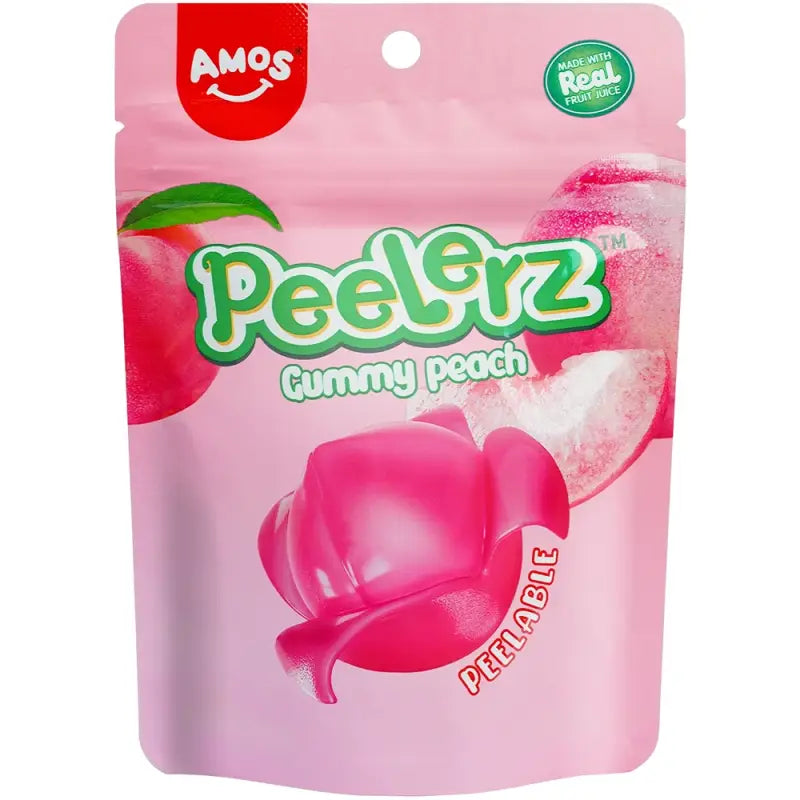 Amos Peelerz Peach Gummy 80g