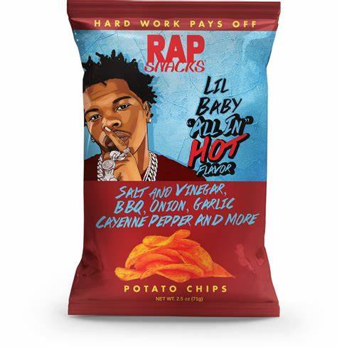 RAP SNACKS LIL BABY ALL IN HOT 12x71g THT 09-2025