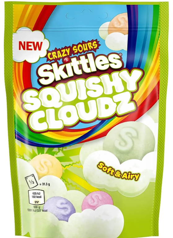 Skittles Squishy Cloudz Crazy Sours 94g