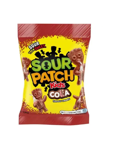 Sour Patch Kids Cola Pouch 130g THT 13-04-2024
