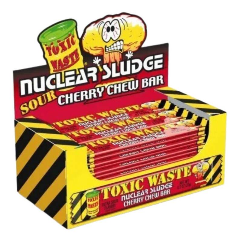 Toxic Waste Nuclear Sludge Chew Bar Sour Cherry 50x20g