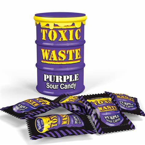 Toxic Waste Purple Sour Candy Drum 42g