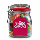 Gevulde Snoeppot met Logo – Vierkante Weckpot 900ml