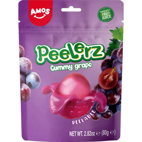 Amos Peelerz Grape Gummy 80g - Thiescandyz