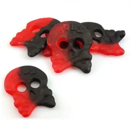 Bubs Skulls Raspberry Liquorice - Thiescandyz