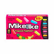 Mike and Ike Tropical Typhoon Amerikaans snoep, fruitige chewy candy in kleurrijke doos.