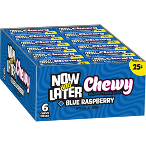 Now and Later Chewy Blue Raspberry doos met 24 stuks Amerikaans snoep bij ThiesCandyz